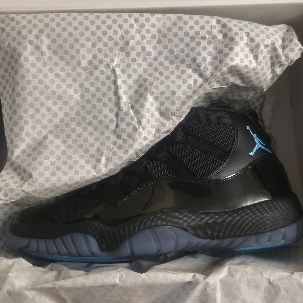 Men's Black and Blue Jordan Retro 11!Just Came Out, Sold Out EVERYWHERE!